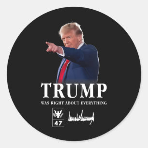 Adesivo Trump Estava Certo Sobre Tudo 1