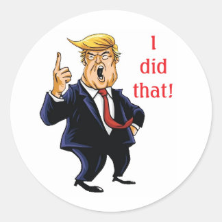 Adesivo Trump eu fiz aquilo