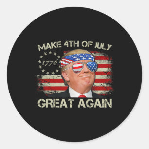 Adesivo Trump Faça 4 De Julho Grande Novamente 47º Preside
