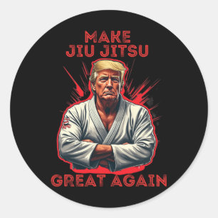 Adesivo Trump Faça o Jiu Jitsu Grande Novamente Humor
