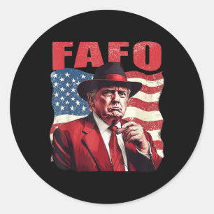 Adesivo Trump Fafo Funny Fafo Trump American Flag
