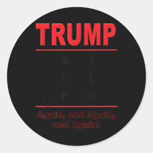 Adesivo Trump Fazer America Ashamed Novamente Anti-trump P