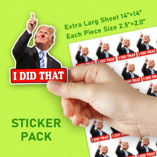 Adesivo Trump fez aquela engraçada trump 30 peças
