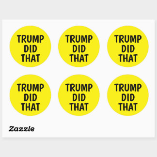 Adesivo Trump fez isso