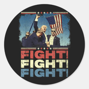 Adesivo Trump Fight Fight, Trump Defient, Trump Shot