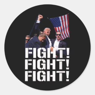 Adesivo Trump Fight Fight, Trump Defient, Trump Shot