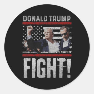 Adesivo Trump Fist Shirt American Flagtep Trump Fight