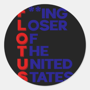 Adesivo Trump Flotus Loser Sarcasmo Político Dos Estados U