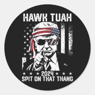 Adesivo Trump Funny Hawk Tush Cuspa Naquela Gente