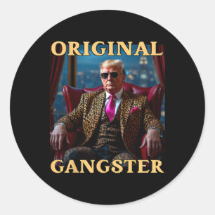 Adesivo Trump Gângster Original Engraçado Donald Trump