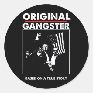 Adesivo Trump Gangster Original Para O Presidente 47 Patri