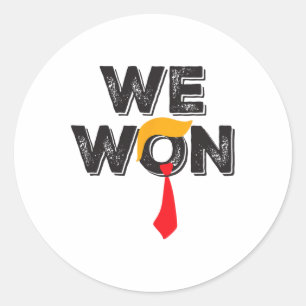 Adesivo Trump ganhamos Trump 47º Presidente vencendo eleiç
