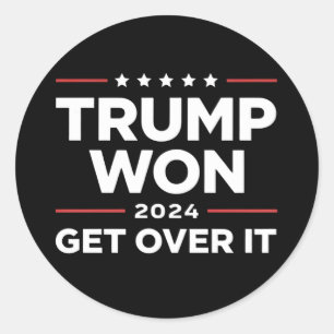 Adesivo Trump Ganhou Aceite Isso 2024