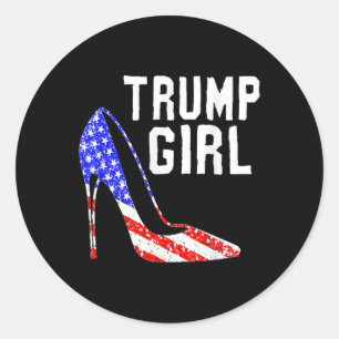 Adesivo Trump Girl Trump 2025 Eletion American Flag