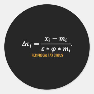 Adesivo Trump Global Reciprocal Fórmula Tarifas Shirt - Ta