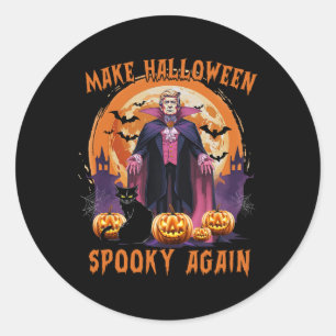 Adesivo Trump Halloween Faça o Halloween Assustador Novame