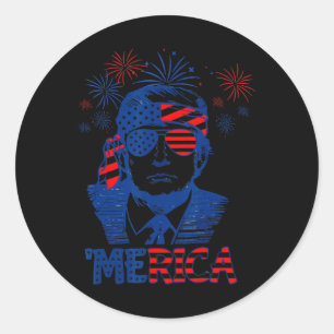 Adesivo Trump Happy 4 De Julho Trump American Flag 5