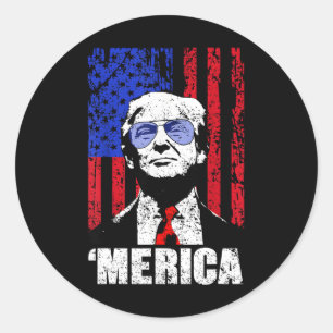 Adesivo Trump Happy 4 De Julho Trump American Flag Gifs