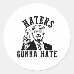 Adesivo Trump Hater Vai Odiar