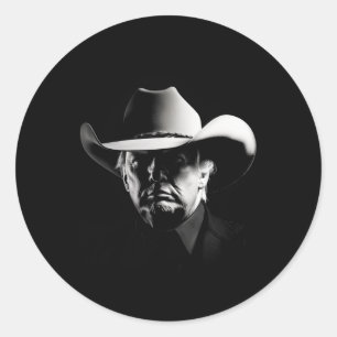 Adesivo Trump Head Cowboy Eua 2024 Votação Eleições Eua Ma