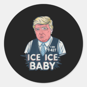 Adesivo Trump Ice Bebê Engraçado