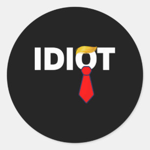 Adesivo Trump Idiot Anti-Trump Tarifas de Protesto Mãos De