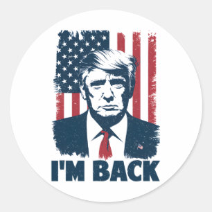 Adesivo Trump I'm Ck Presidente 47th US Flag 2024 Support