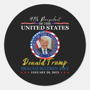 Adesivo Trump Inauguration Day 2025 Donald Trump President