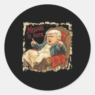 Adesivo Trump Jesus Cristo Feio Natal