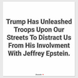 Adesivo Trump Jogou o Jogo de Epstein Hankamer Artjunkhaus