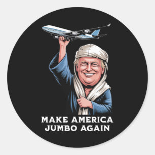 Adesivo Trump Jumbo Adventure Para Entusiastas Da Aviação