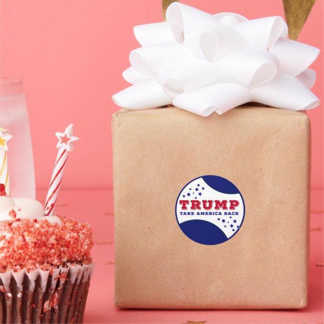 Adesivo Trump leva a América de volta (Festa)