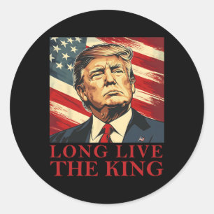 Adesivo Trump Longa Vida Ao Rei Patriótico Americano