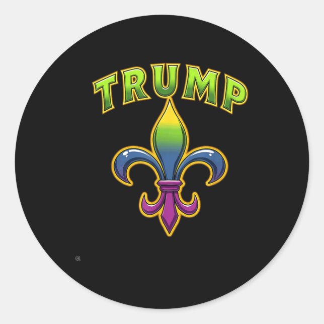 Adesivo Trump Mardis Gras (Frente)