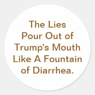 Adesivo Trump Mente Como Diarréia Hankamer Artjunkhaus