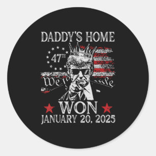 Adesivo Trump Merchandise Daddys Home Trump Inauguração D