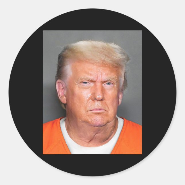 Adesivo Trump Mug Shot 1 (Frente)