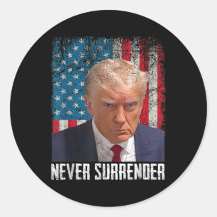 Adesivo Trump Mug Shot - Donald Trump Mug Shot - Nunca Sur