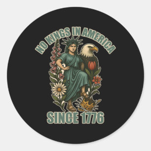 Adesivo Trump Não é Rei Na América Desde 1776 Estátua Anti