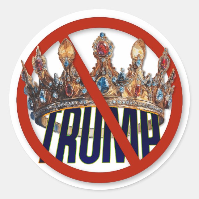 Adesivo Trump não é um King Sticker (Frente)