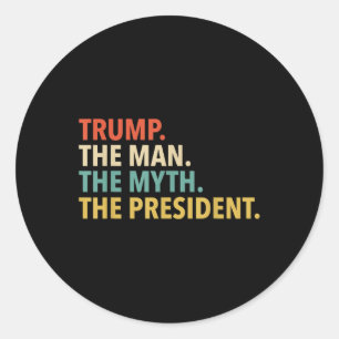 Adesivo Trump - O Homem O Mito O Presidente T Camisa Pai