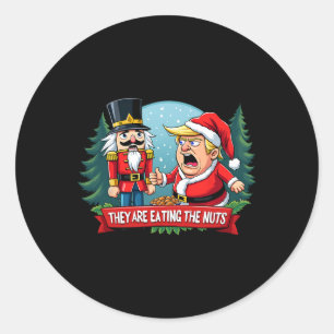 Adesivo Trump Papai Noel Com Noz Que Estão Comendo