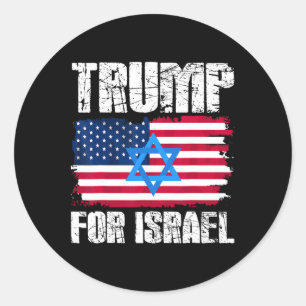 Adesivo Trump Para Israel Republicano Judeu Judeus Donald