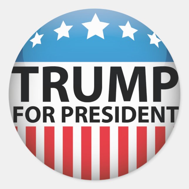 Adesivo Trump Para Presidente (Frente)