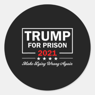 Adesivo Trump Para Prisão Anti Trump Política