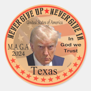 Adesivo Trump para Texas, Homem Laranja condenado Onda Ver