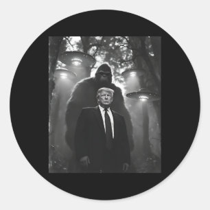 Adesivo Trump Pé Grande Ufo Encontro Alienígena Invasão Ua