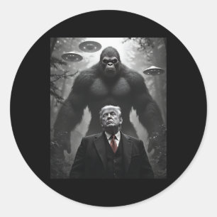 Adesivo Trump Pé Grande Ufo Encontro de Alien Visitação Co