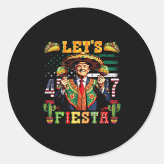 Adesivo Trump Permite Fiesta Cinco De Mayo Partido Mexican