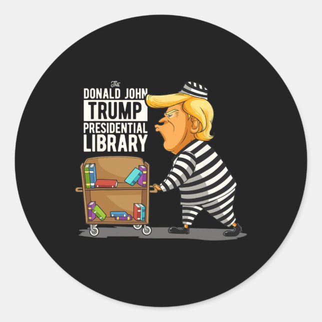 Adesivo Trump Presidencial Biblioteca Funny Anti Trump (Frente)